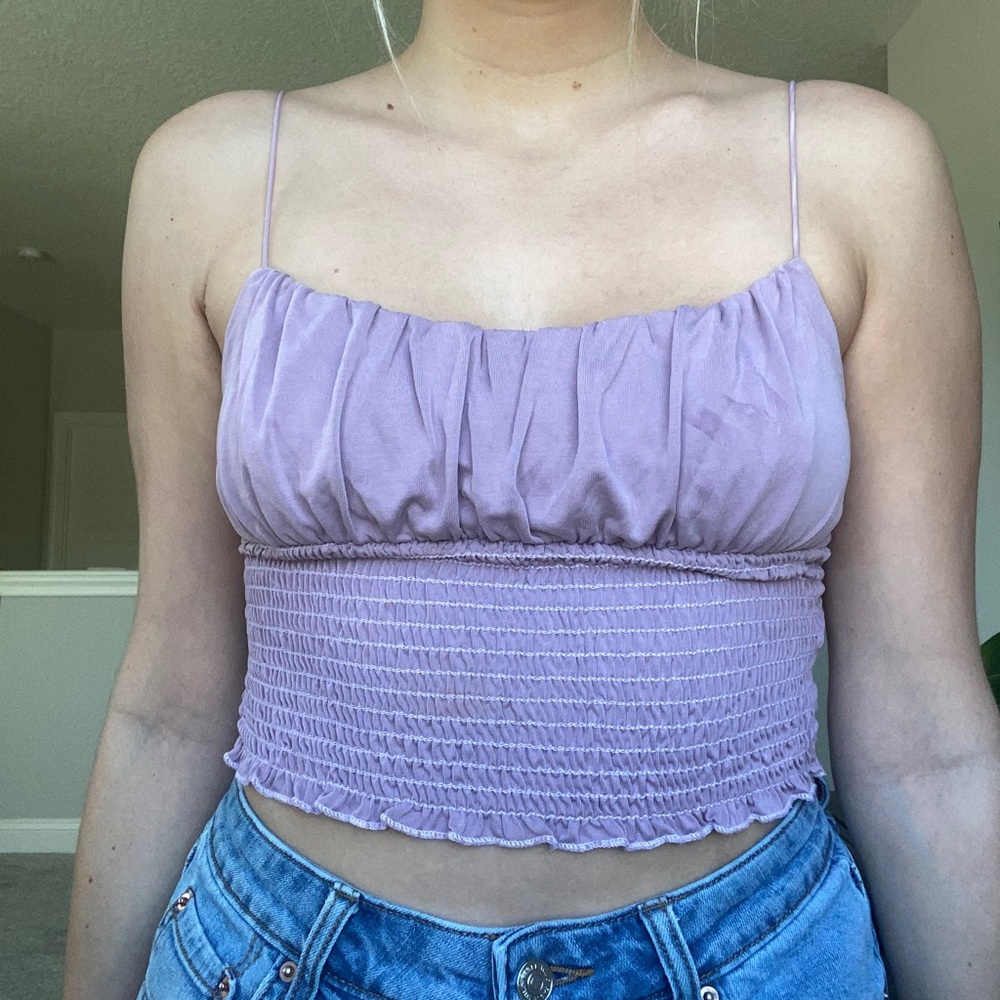Purple/Lavender Crop Top